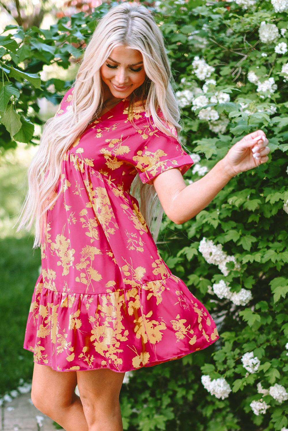 Rose Floral Dress