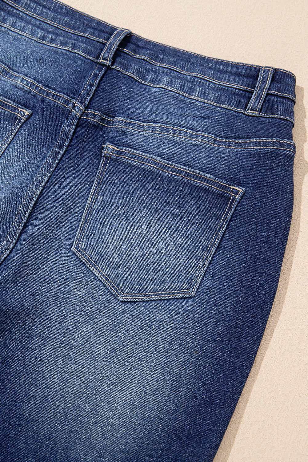 Sail Blue High Rise Flared Jeans