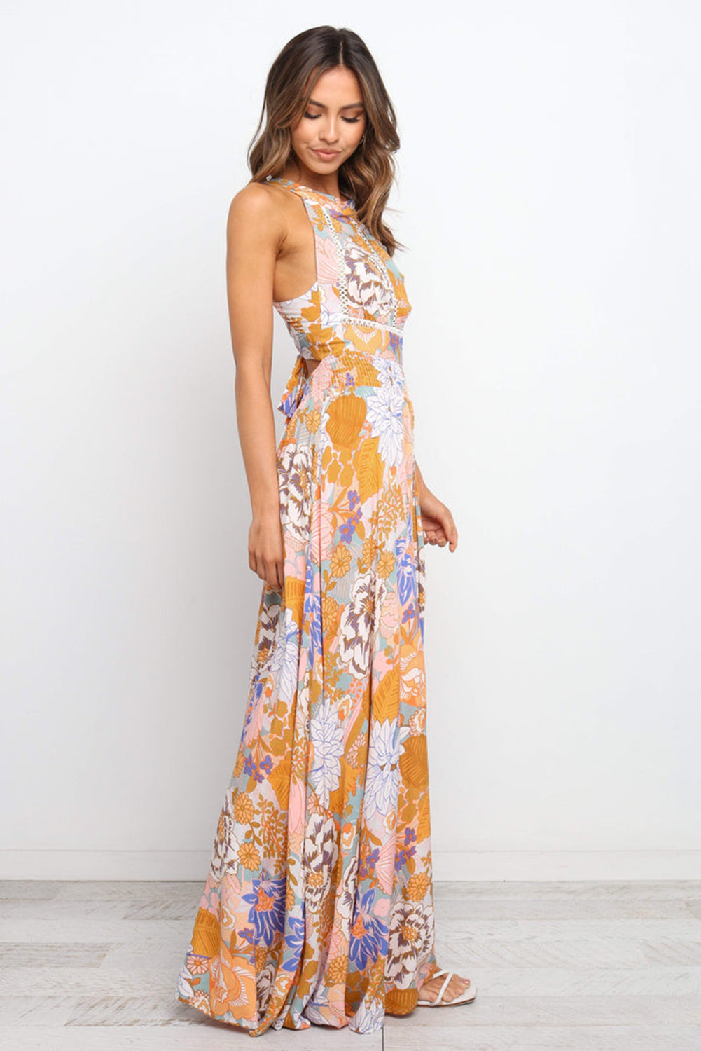 Orange Boho Maxi Dress