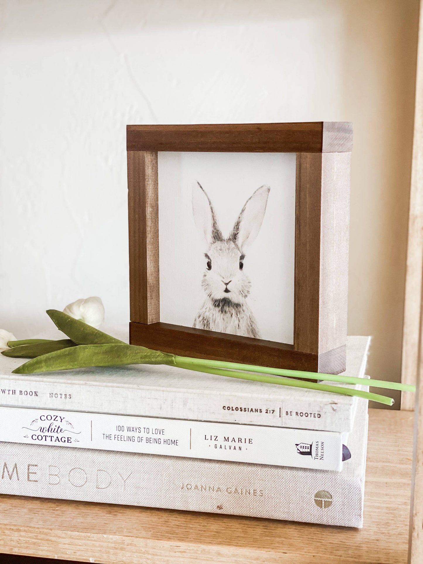 Watercolor Bunny | Spring Easter Wood Sign