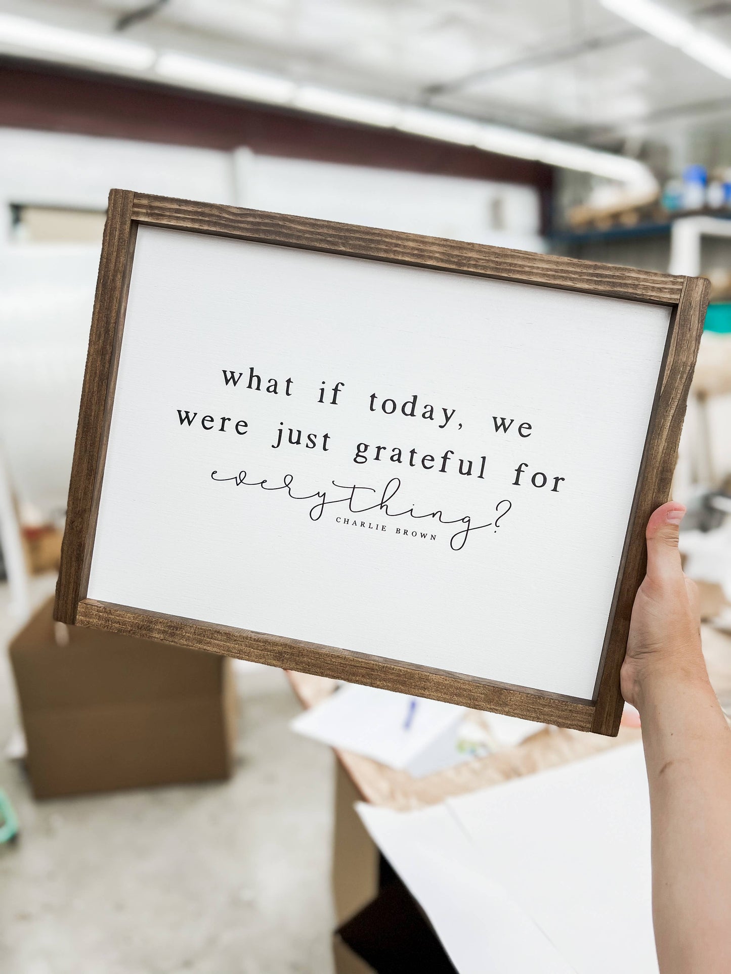 What If Today, We Were Just Grateful