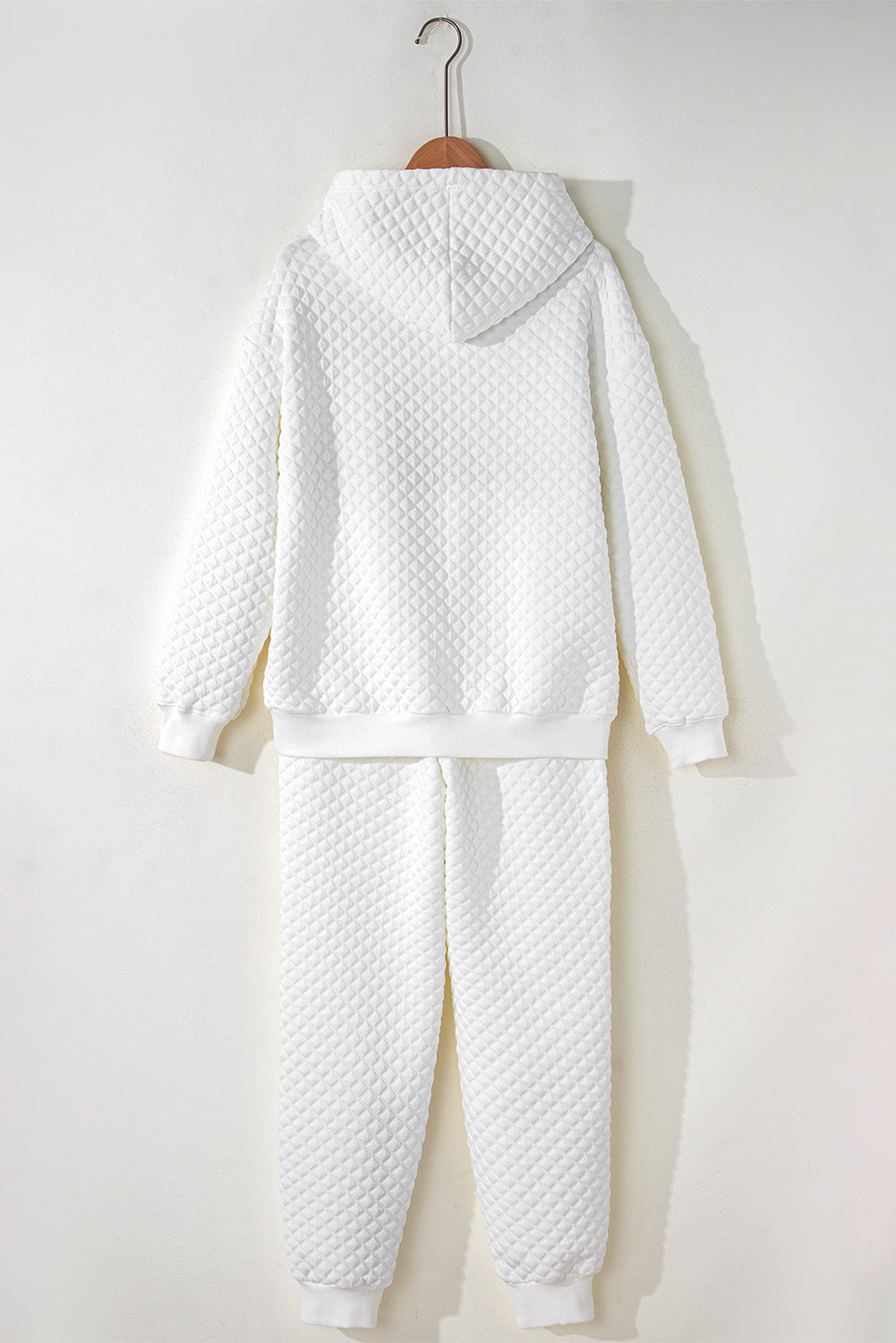 White Quilted Lounge Set