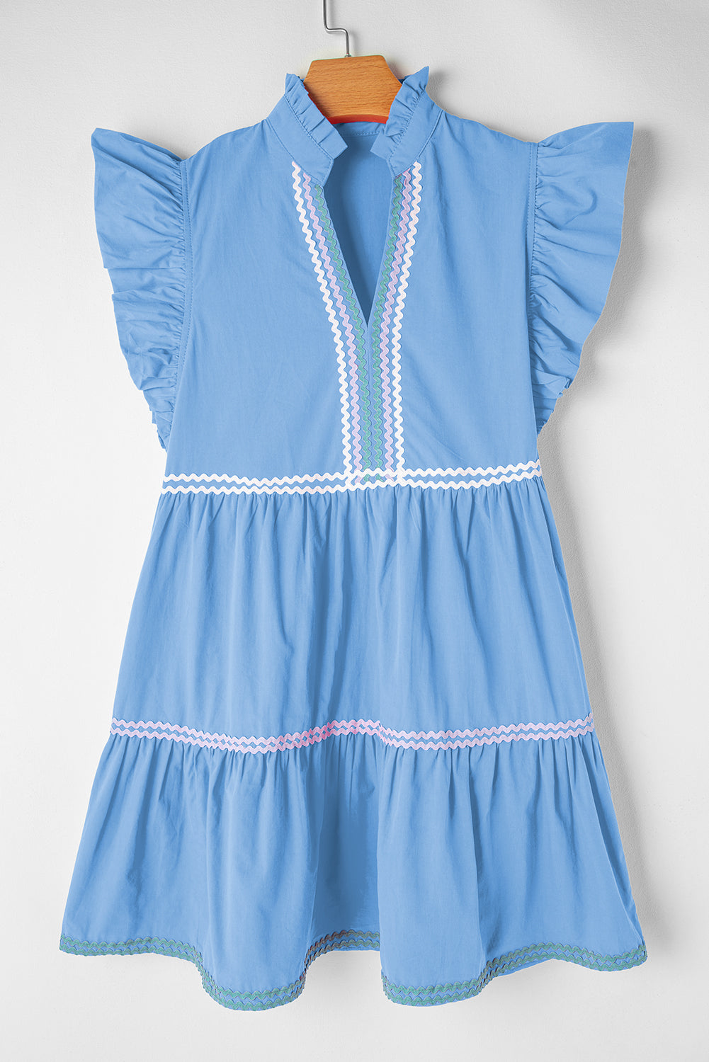 Beau Blue Ric Rac Dress