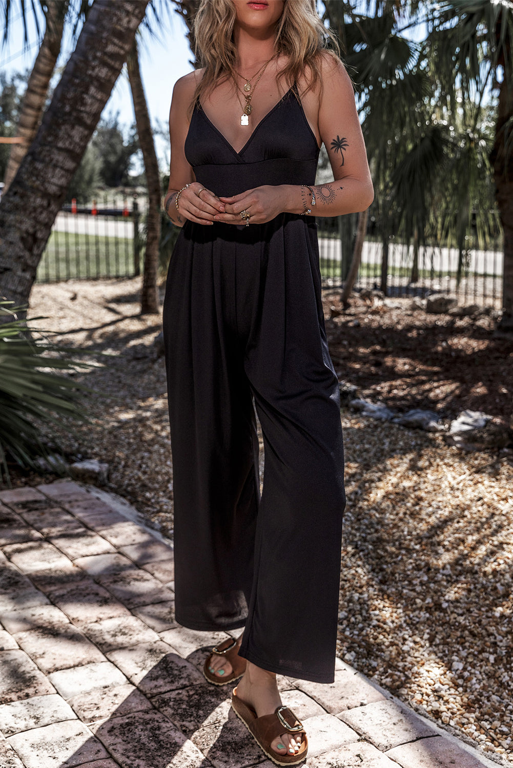 Black Wide Leg Jumpsuit