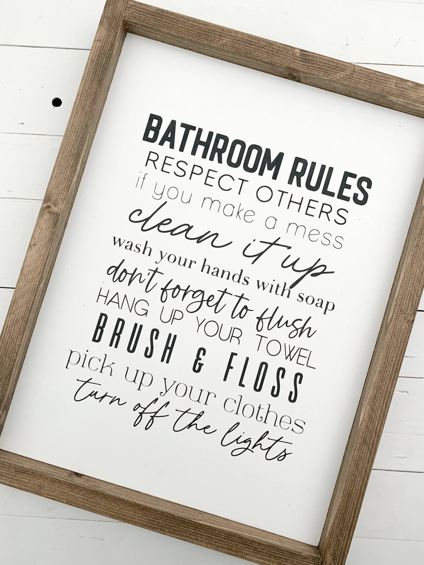 Bathroom Rules