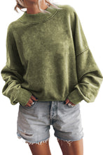 Load image into Gallery viewer, Green Drop Shoulder Crew Neck Pullover Sweatshirt
