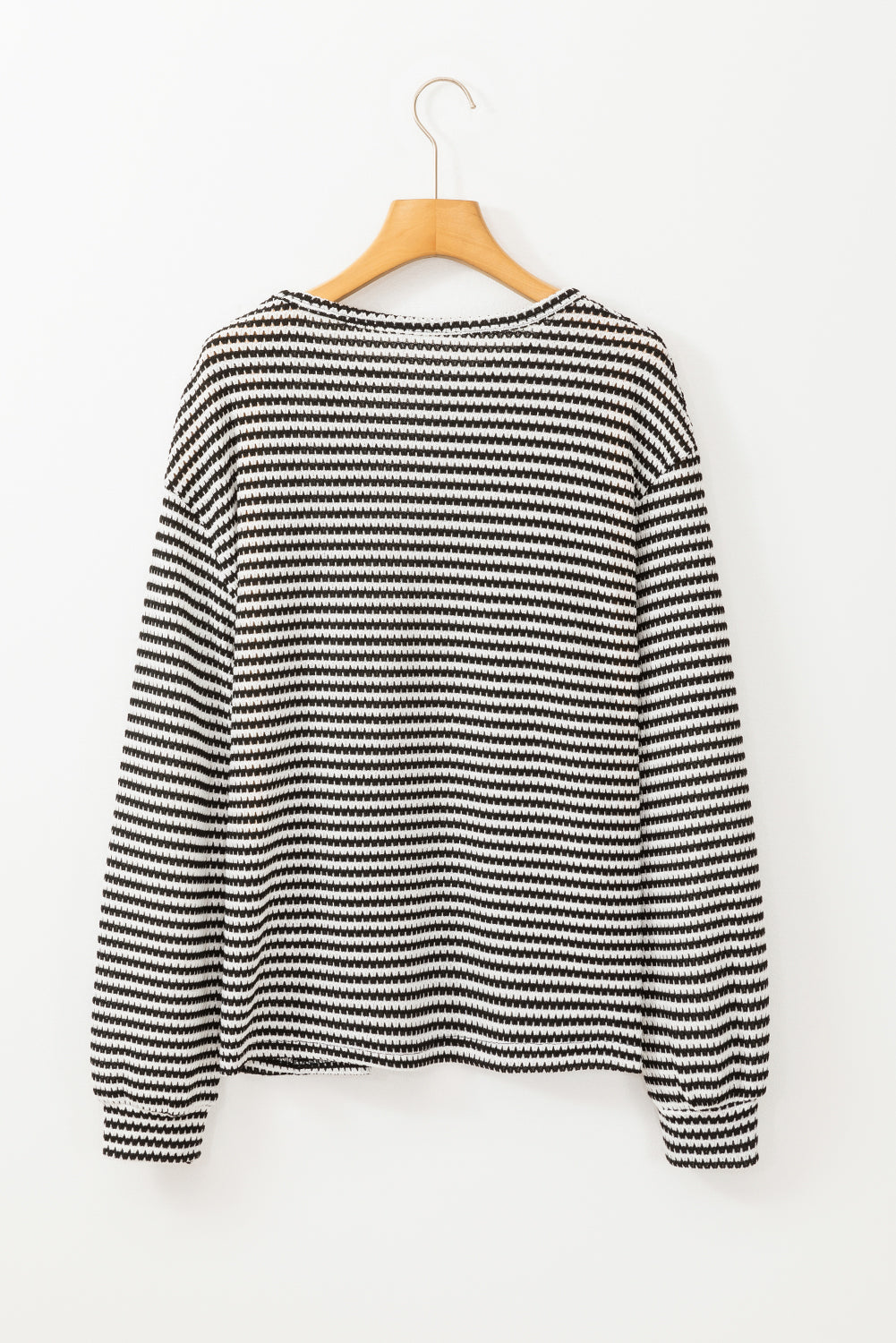 Black Stripe Round Top