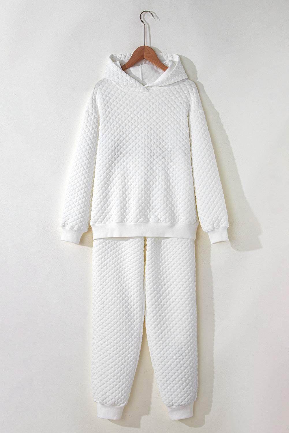 White Quilted Lounge Set