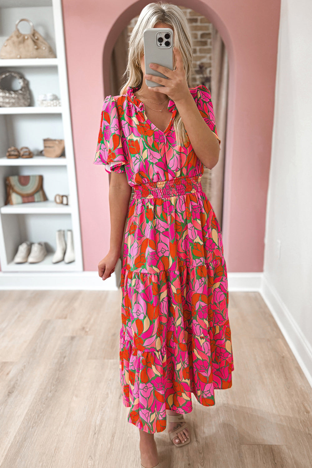 Rose Floral Maxi