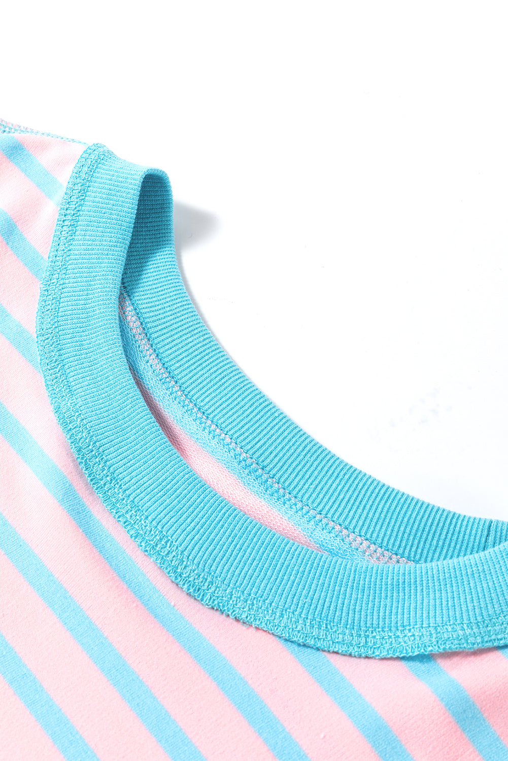 Pink Stripe Oversized Tee