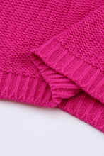 Load image into Gallery viewer, Rose Hollowed Bubble Sleeve Knit Sweater
