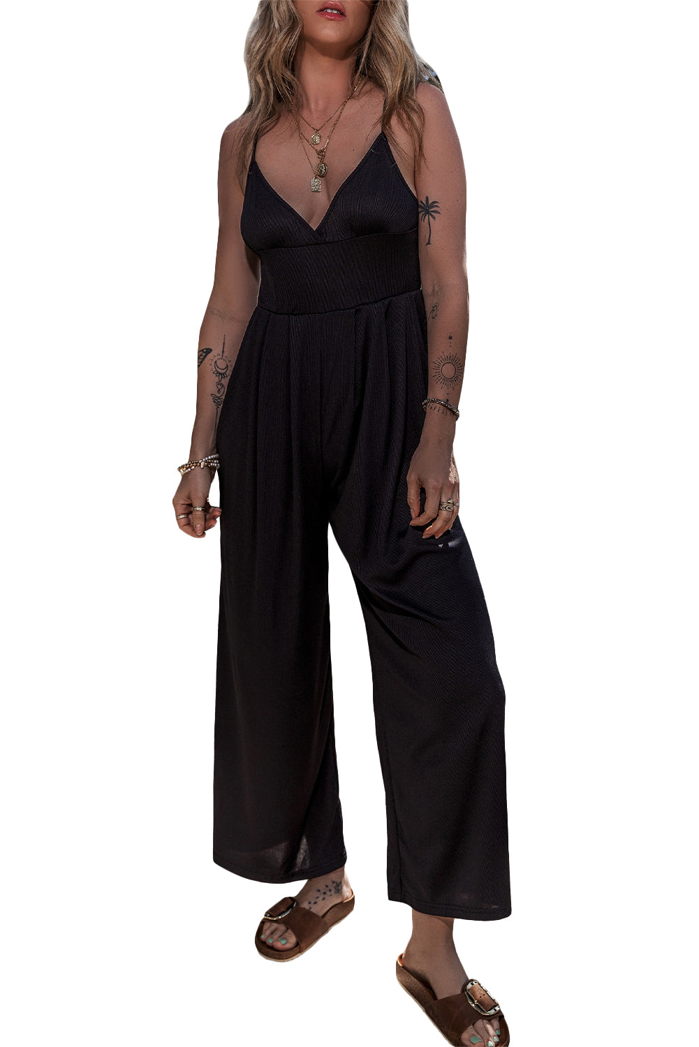 Black Wide Leg Jumpsuit