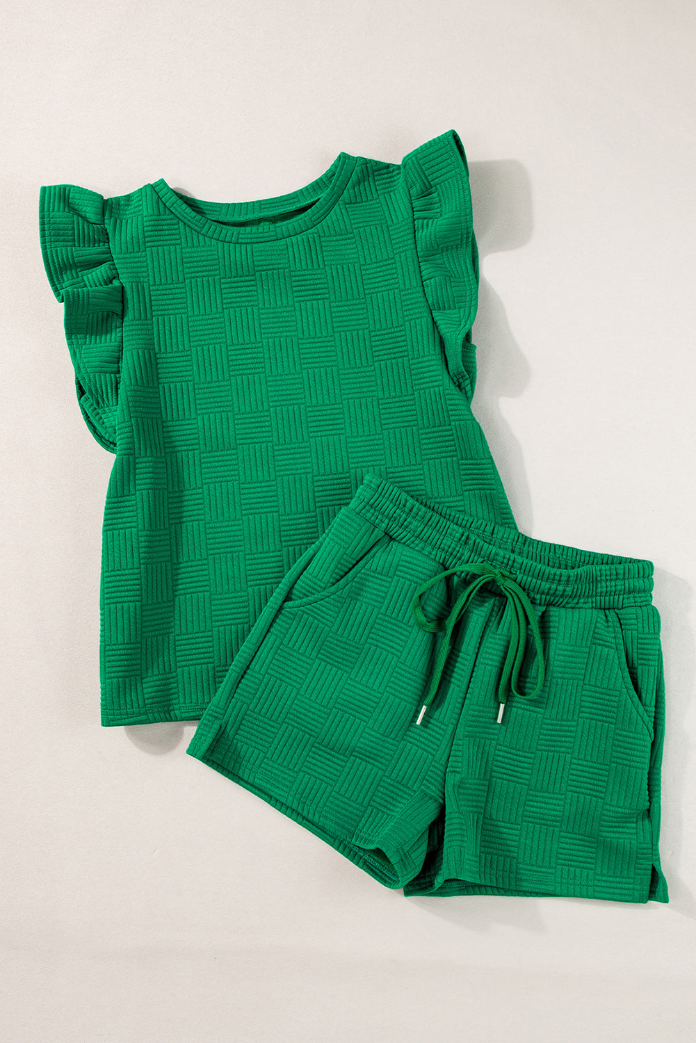 Bright Green Textured Set