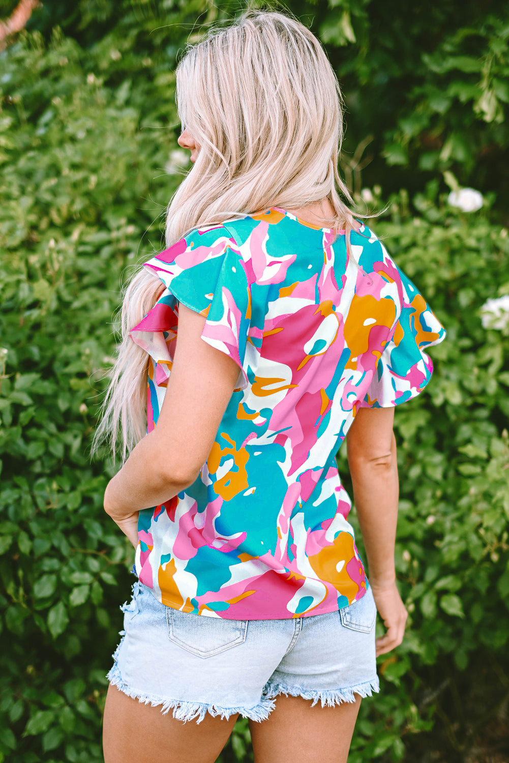 Multicolour Abstract Blouse