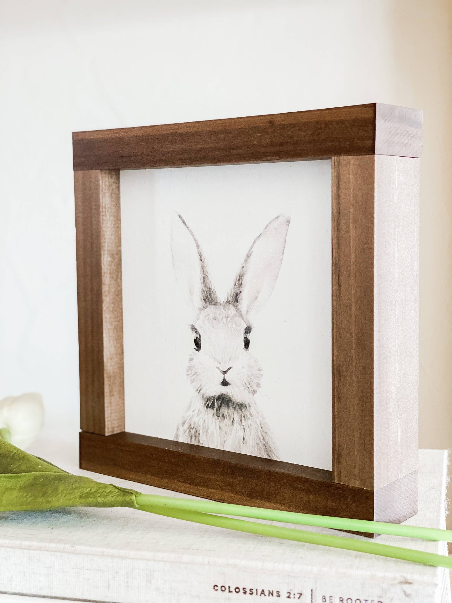 Watercolor Bunny | Spring Easter Wood Sign