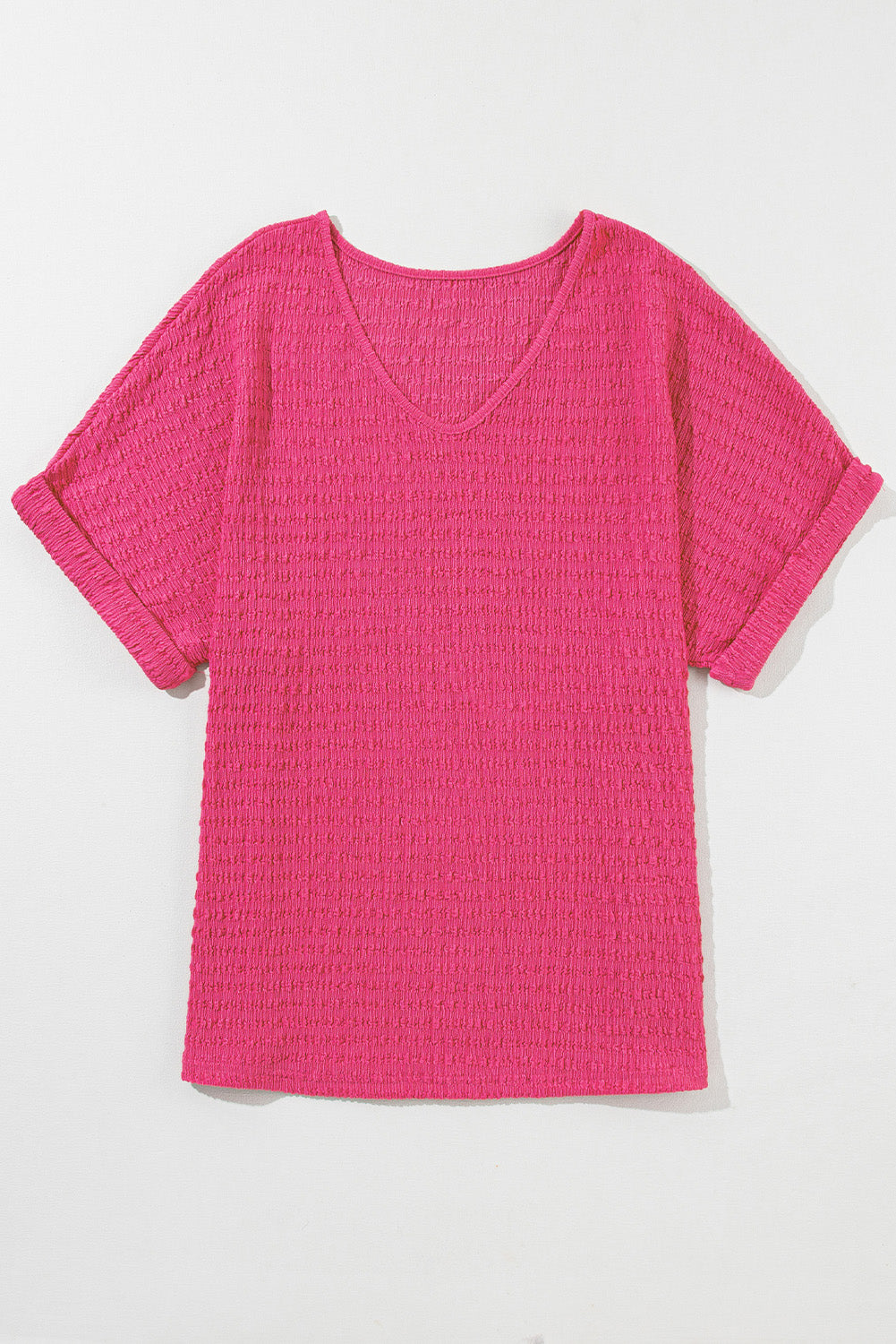 Bright Pink V-Neck