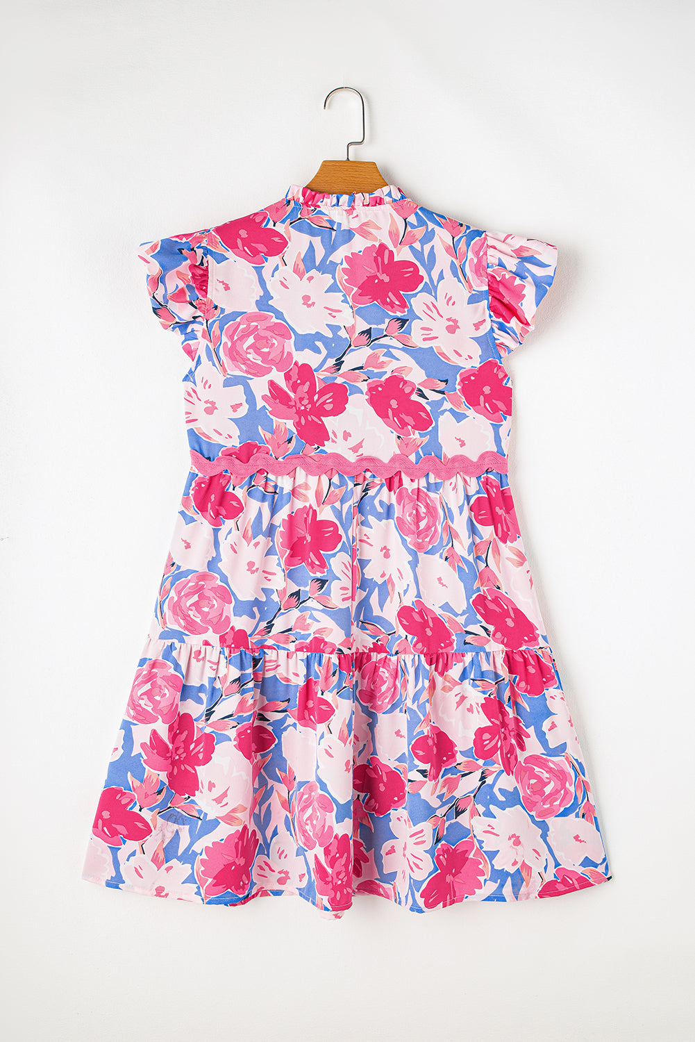 Pink Floral Ric Rac Dress