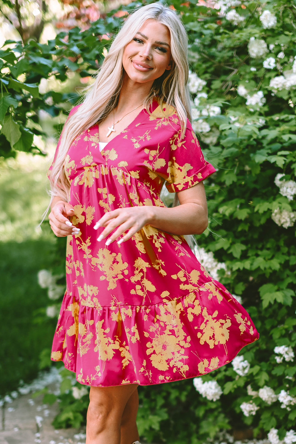 Rose Floral Dress