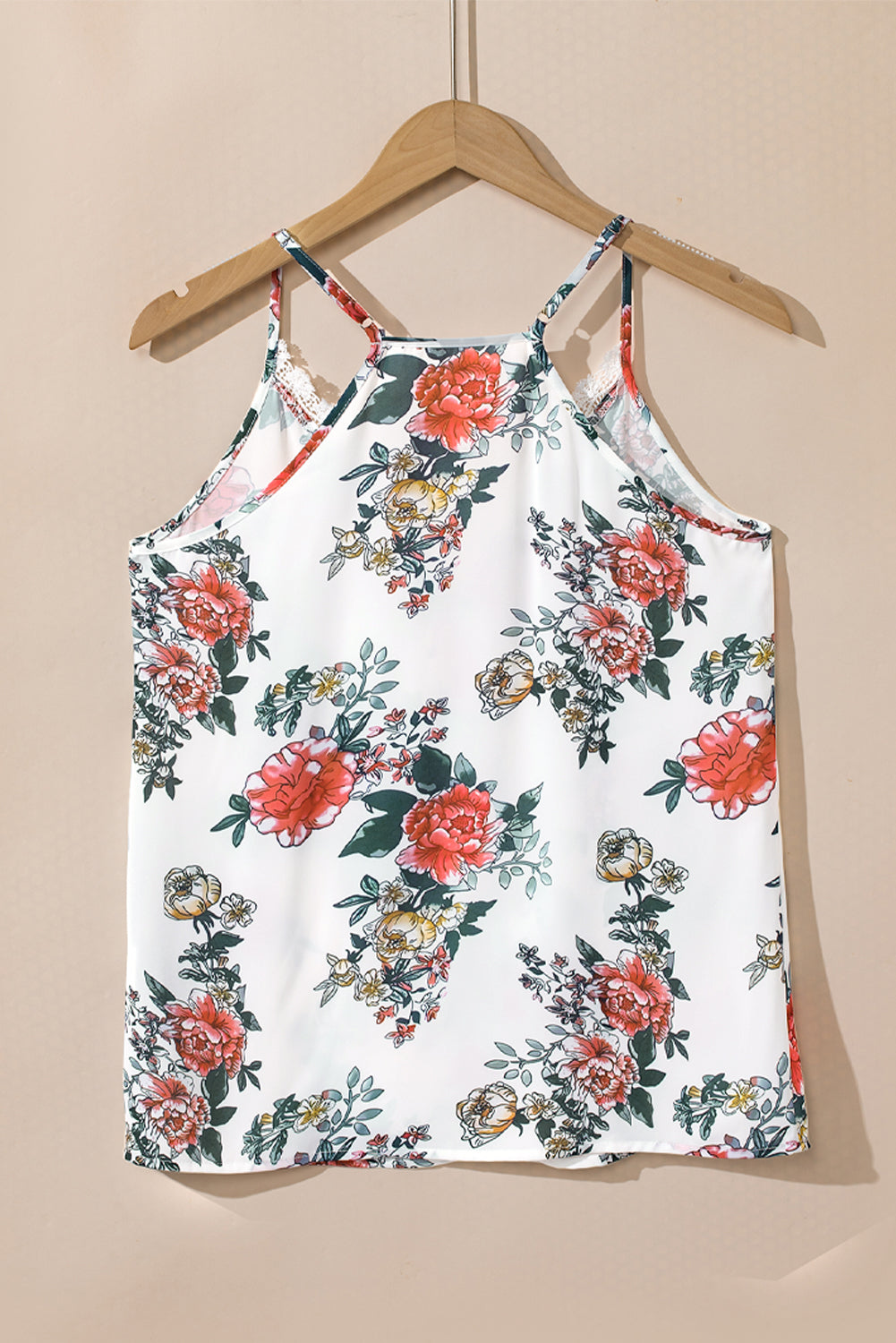 White Floral Tank