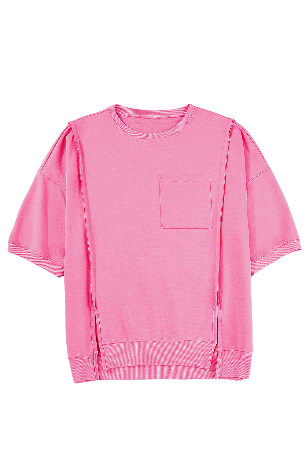 Bonbon Exposed Seam Loose Tee