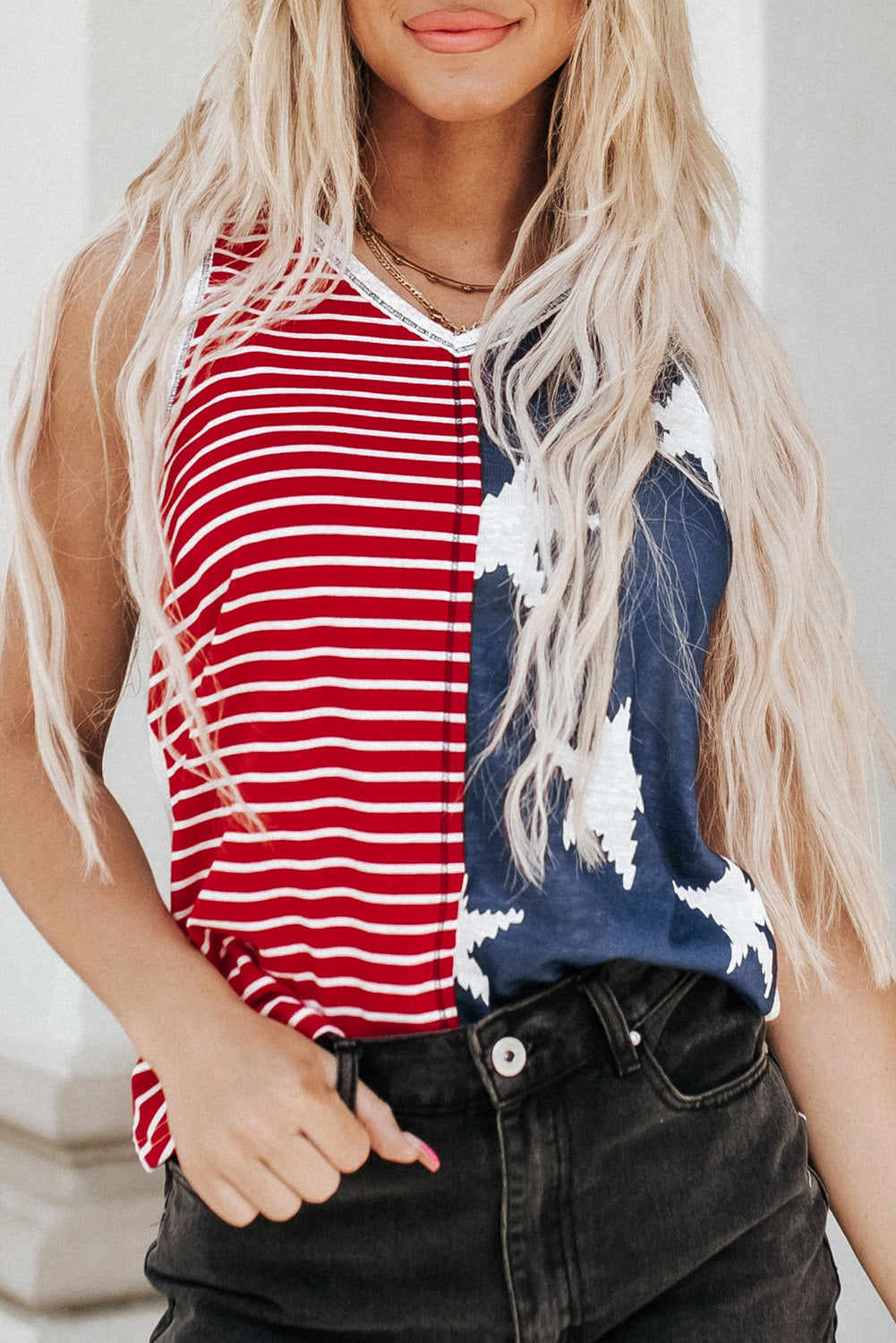 American Flag Stars and Stripes Tank Top