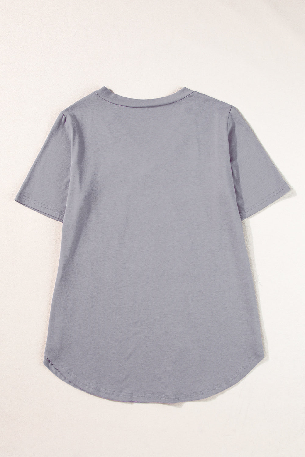 Medium Grey Rounded Hem Tee