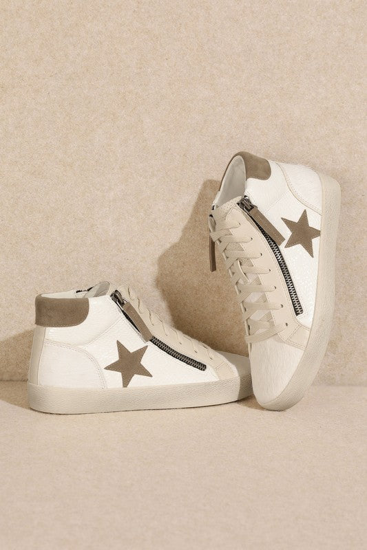 Star, High Top, Sneakers