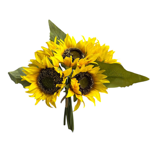 Artificial Sunflower Arrangement with 5 Blooms