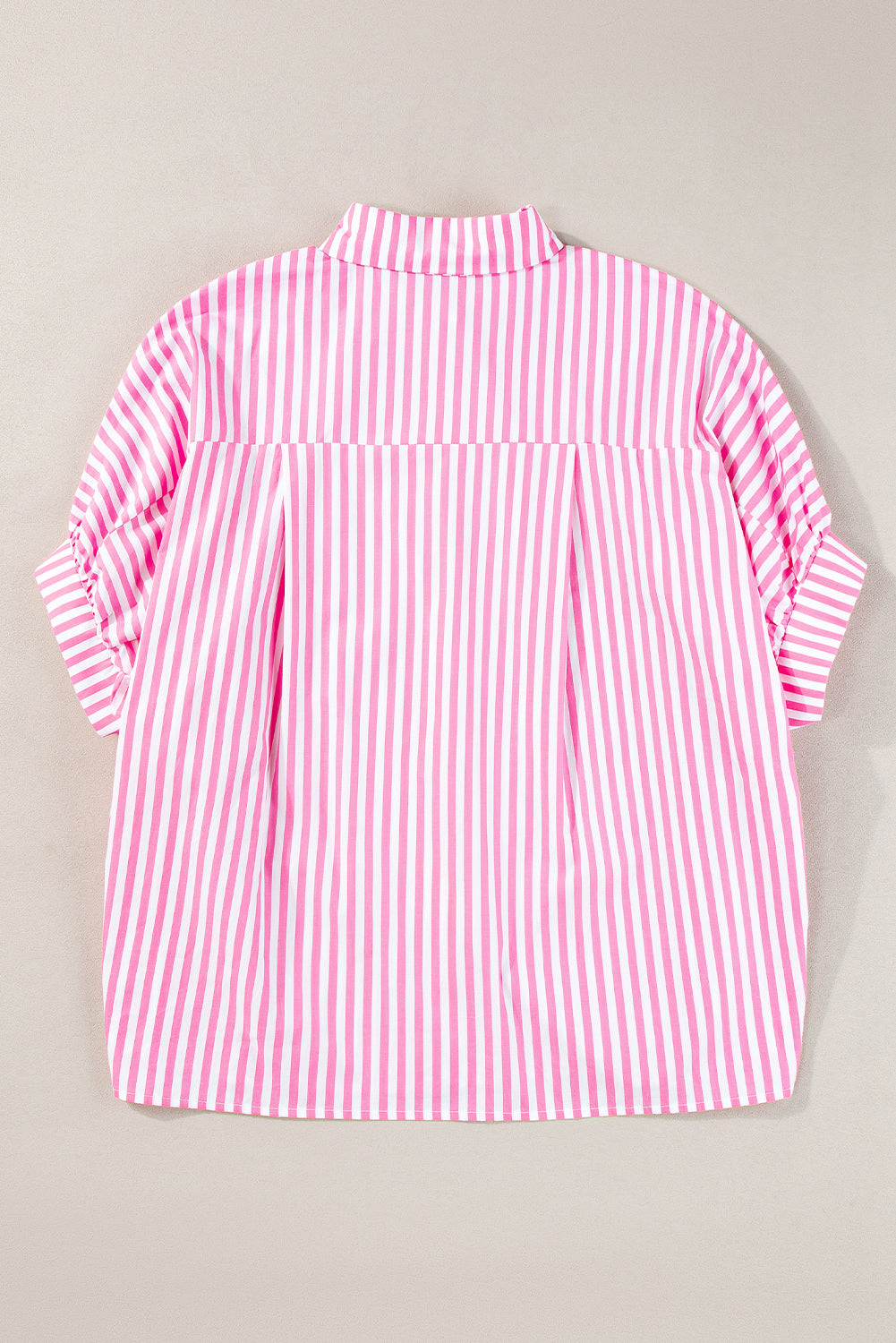 Pink Stripe Dolman Oversize Top