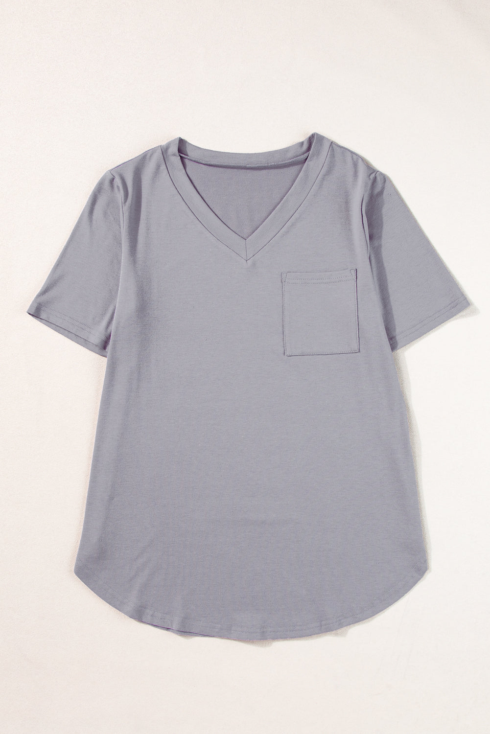 Medium Grey Rounded Hem Tee