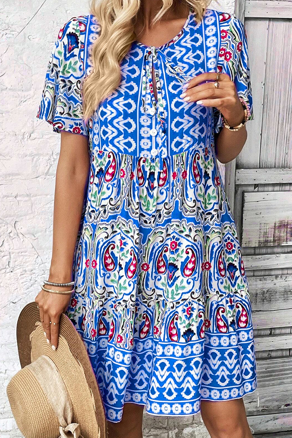 Sky Blue Bohemian Dress