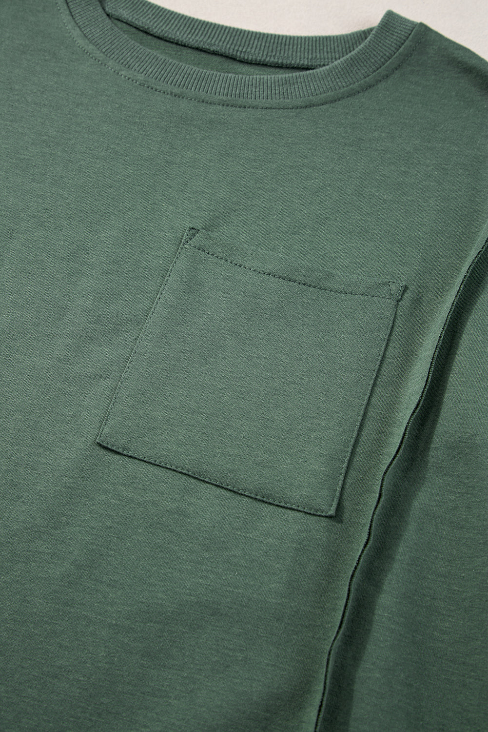 Laurel Green Exposed Seam Tee