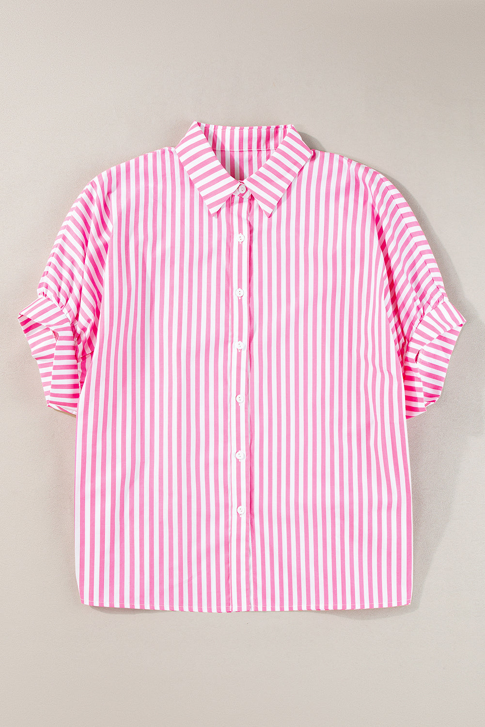 Pink Stripe Dolman Oversize Top