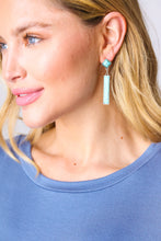 Load image into Gallery viewer, Vintage Style Turquoise Stone Geometric Drop Earrings
