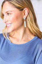 Load image into Gallery viewer, Vintage Style Turquoise Stone Geometric Drop Earrings
