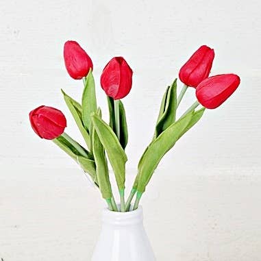 Red Tulip Stem - 15"