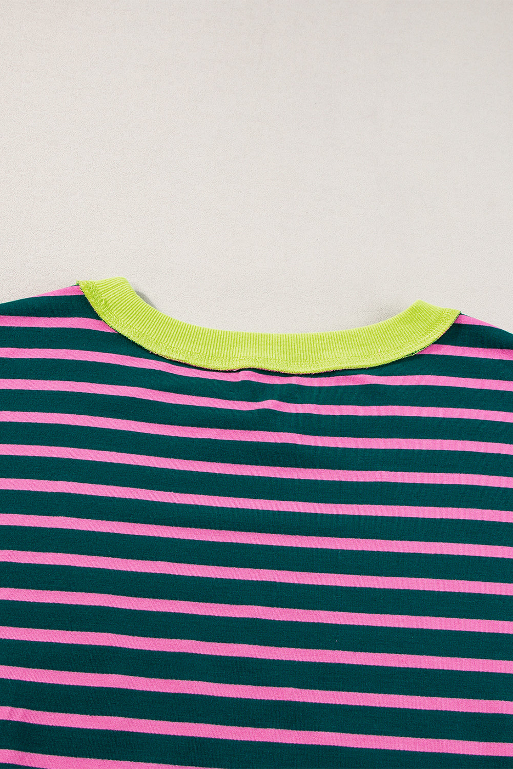 Green Stripe Oversized Tee