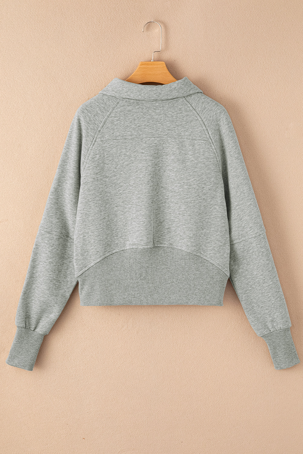 Flamingo Fleece Lined  Sleeve Sweatshirt