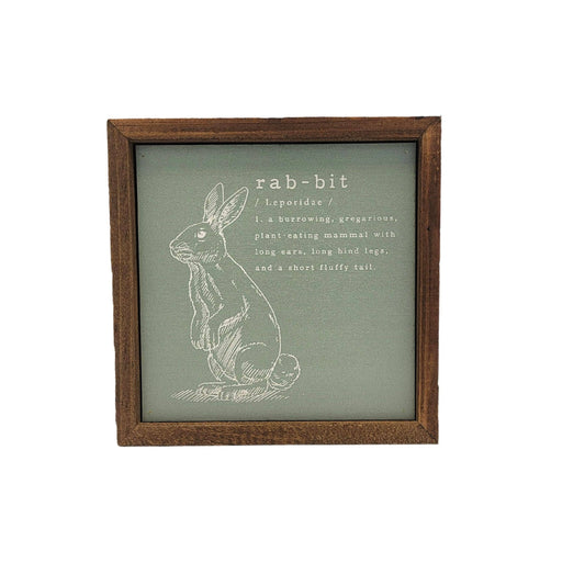 Rabbit Easter Décor Spring Sign - Home Decor