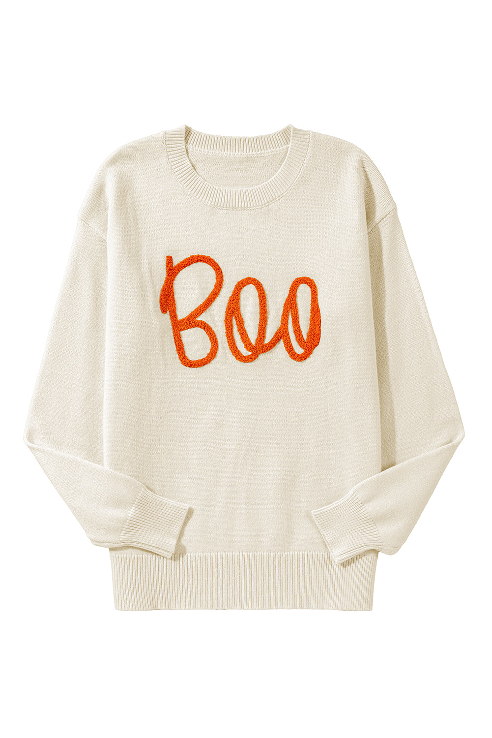 Apricot Boo Knitted Pattern Sweater