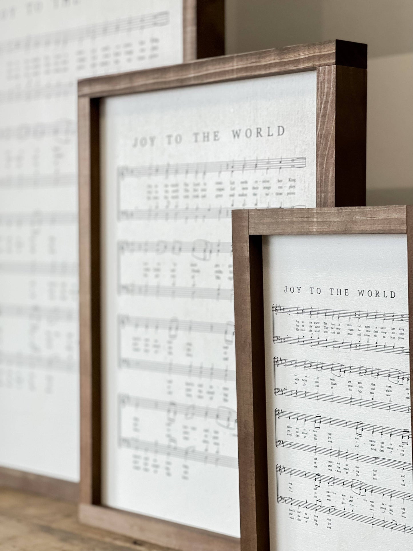 Joy to the World Hymn | Christmas Wood Sign: 8x12"