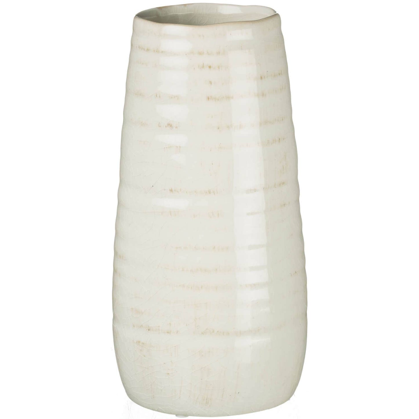 WHITE GLOSSED VASE