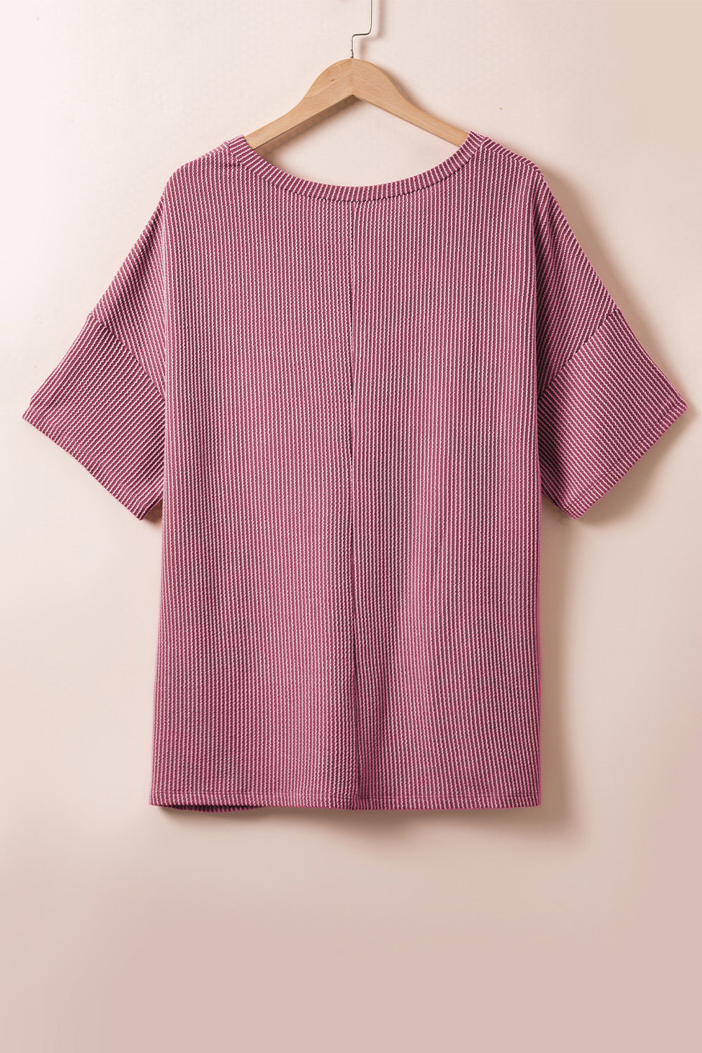 Rose Pink Drop Shoulder Plus Tee - PLUS