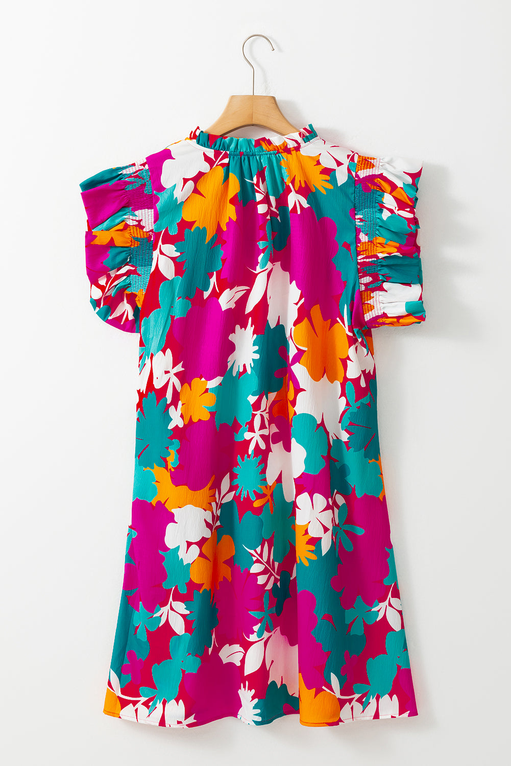 Multicolour Floral Tie Dress