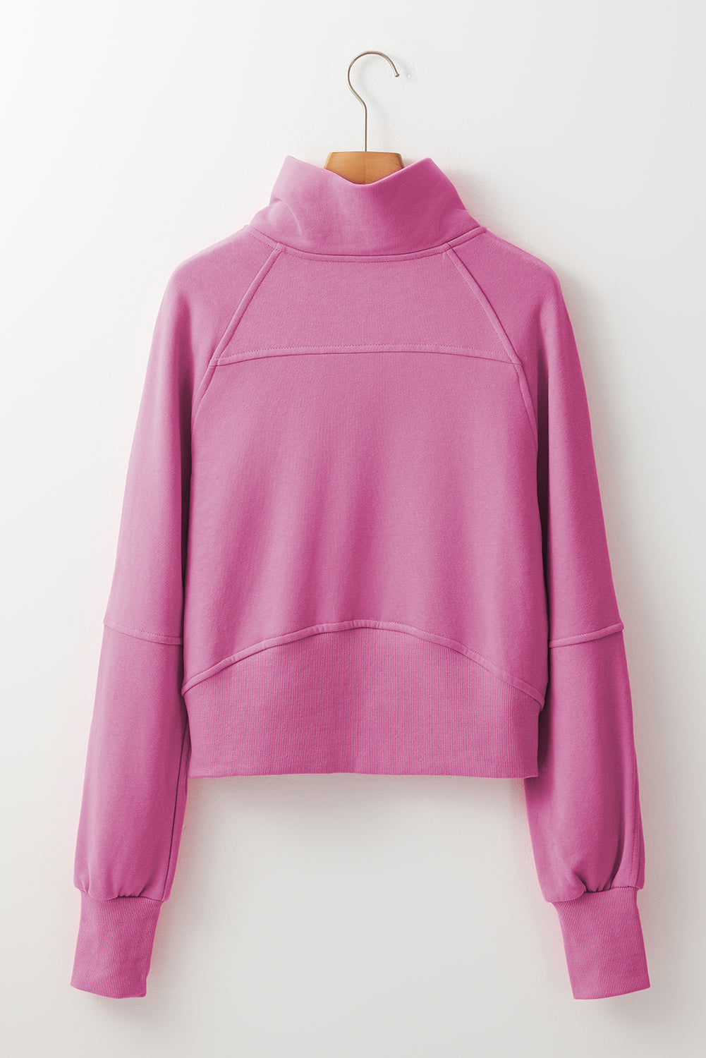 Flamingo Fleece Lined  Sleeve Sweatshirt