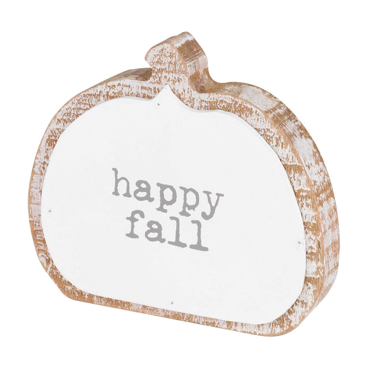 Happy Fall 3D White Pumpkin