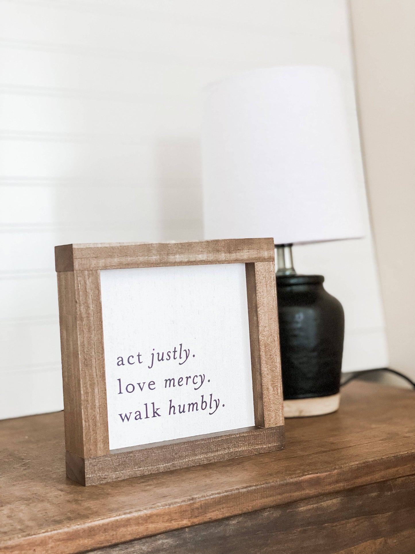 Act Justly. Love Mercy. Walk Humbly | Wall Decor, Wall Art