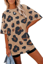 Load image into Gallery viewer, Boyfriend Leopard Print Loose T Shirt

