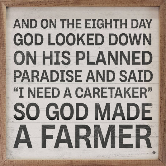 God Made A Farmer Whitewash