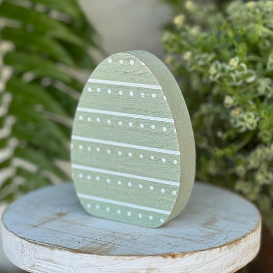 Sage Stripe/Dot Egg